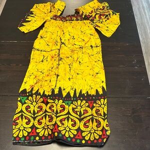 Colorful Kids Dress with African Print